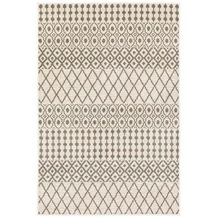 Oriental Weavers 7 ft. 10 in. x 10 ft. Georgia 717B0 Rectangle Area RugIvory G717B0240305ST